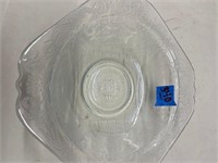 Etched Glass Ash Tray