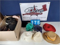 LARGE GROUPING VINTAGE HATS