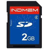 INDMEM SD Card 2GB Class 4 Flash Memory Card 2G SL