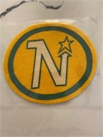 Vintage NHL Minnesota North Stars Felt Crest