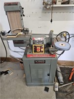 King 6"x48" & 12" Disc Sander with built in Dust