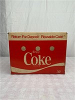 1972 Coca-Cola Wax Cardboard 32oz Bottle Box