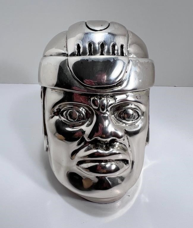 DArgenta Olmecan Head Sculpture
