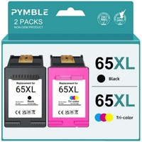 XL  (2-Pack  B/T) 65XL Ink for HP 65  DeskJet 3755