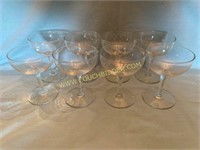 Set of 8 Champagne Glasses