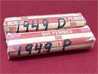 1949 Wheat Penny Rolls