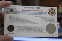 Kennedy and Lincoln Incredible Facts Coin Set