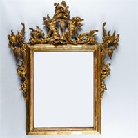 CARVED GILTWOOD MIRROR