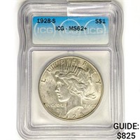 1928-S Silver Peace Dollar ICG MS62+