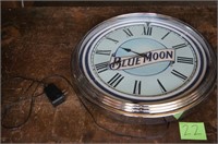 Blue Moon Lighted Clock