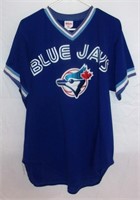 Blue Jays baseball jersey.