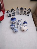 Great collection of Delft ornaments and