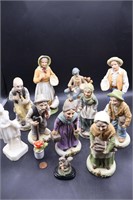 12 Porcelain Figurines, Music Box HOMCO+++