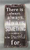 32" x 16” Giant Thankful Wooden Sign