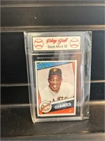 Willie Mays Card Graded 10