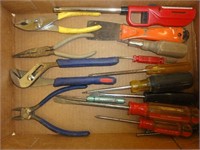 Assorted Screwdrivers and Plyers