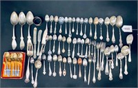 Silver Tone / Plated & Brass Spoon Collection