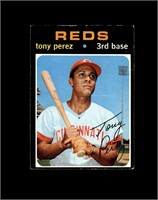 1971 Topps #580 Tony Perez VG-EX+ Pen Mark
