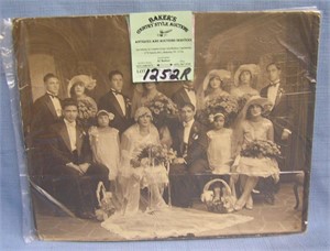 Group of vintage and antique wedding photos