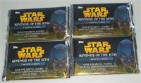 Lot of 4 Star Wars Revenge of The Sith Packs