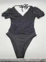 Women's V-Neck Bodysuit - S