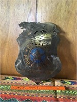 Ft Worth Police Badge Metal sign