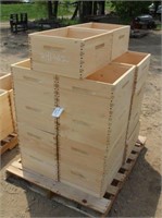 (18) Deeps Bee Hive Wood Boxes, Approx 20"x16"x10"