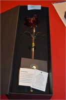 Waterford Fleurology Red Rose Sculpture