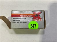 WINCHESTER SUPER X 22 WINCHESTER MAGNUM AMMO - 50