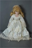 Porcelain Doll w/Wedding Dress & Veil