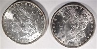 1884-O & 1887 MORGAN DOLLARS CH BU