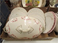 BOX: FLORAL PATTERN HAND PAINTED CHINA