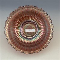 Fenton Amethyst Stippled Rays Bowl