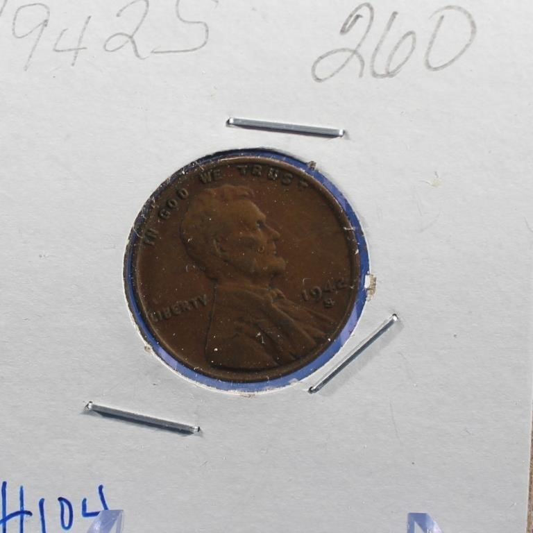 1942 S  Lincoln Penny