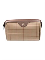 Burberry's Vintage Check Cosmetic Bag Brown