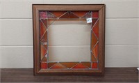 Stain glass picture frame 20.5in by 20.5in