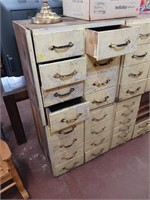 2X WOODEN 8DRAWER CABNET