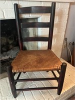 Primitive Antique Cane Bottom Chair