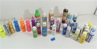 Box of 30+ Craft Paints, used