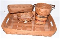 (5) Longaberger Baskets in various sizes and
