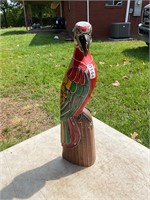 Wood carved Parrot