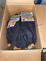 Box of cotton work gloves