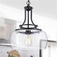 NEW  Chandelier Rustic Farmhouse Industrial Round