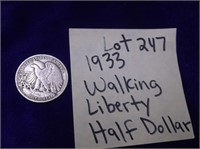1933 WALKING LIBERTY HALF DOLLAR