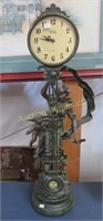 Crosa Metal Clock Statue
