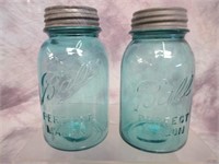 Vintage Ball Canning Jars w/Zinc & Glass Seals