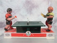 Modern Windup Tin Toy Table Tennis Players
