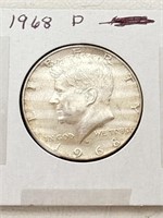 1968-D Half Dollar 40% Silver