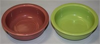 (2) Homer Laughlin Fiesta Ware 4.75" Diam Bowls