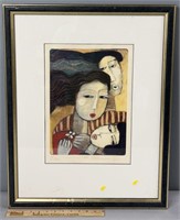 “Three Girls” Signed & Numbered Lithograph